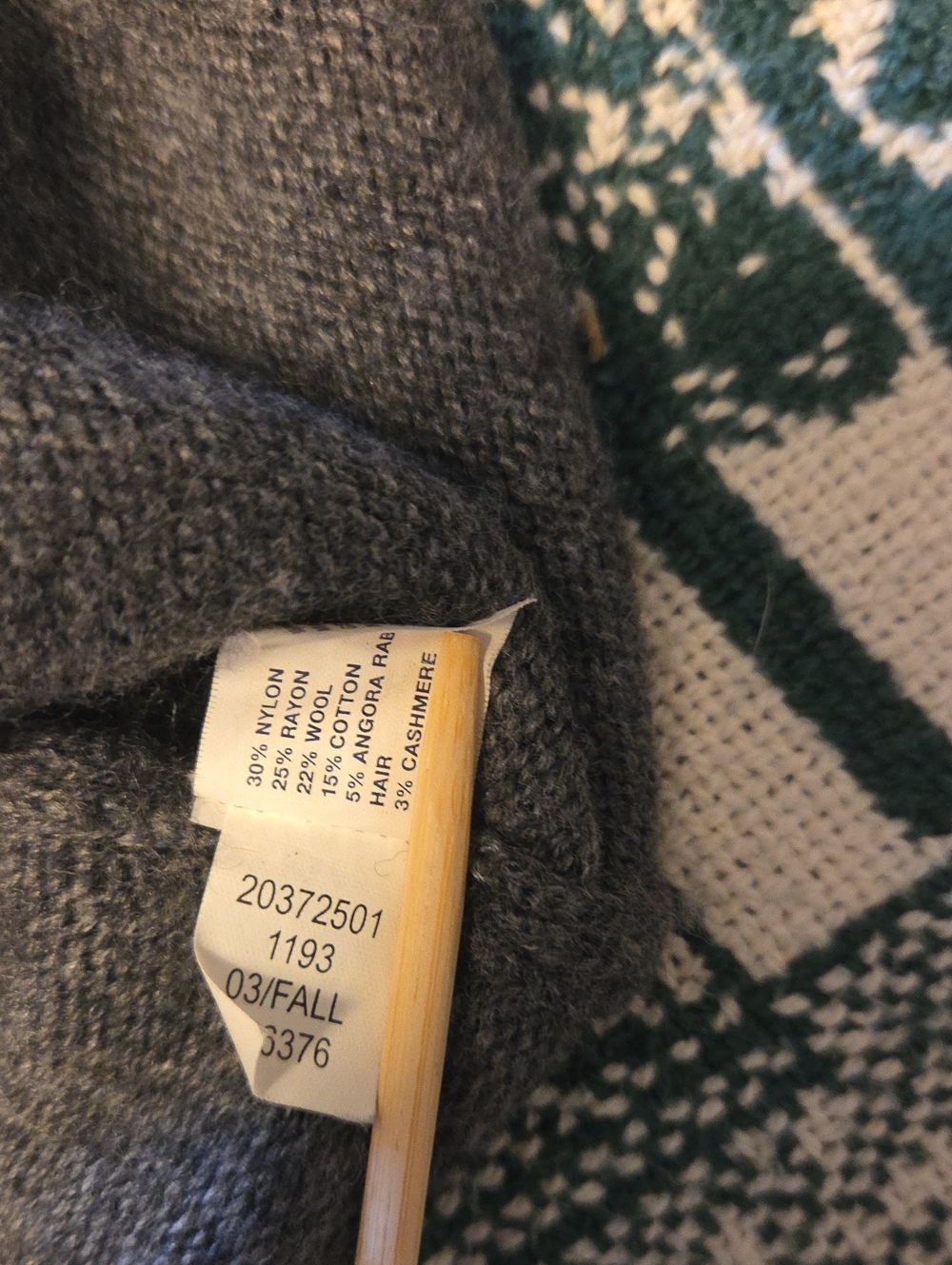 GAP Women's Gray Hooded Knit Pullover Size Small - Picture 11 of 11
